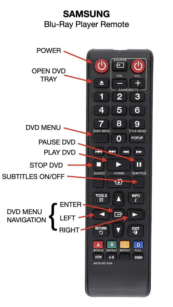 Remote for samsung blu deals ray player